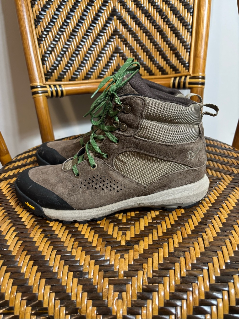 Danner Inquire Mid 5" Waterproof Hiking Boots Vibram Brown Cactus 7.5